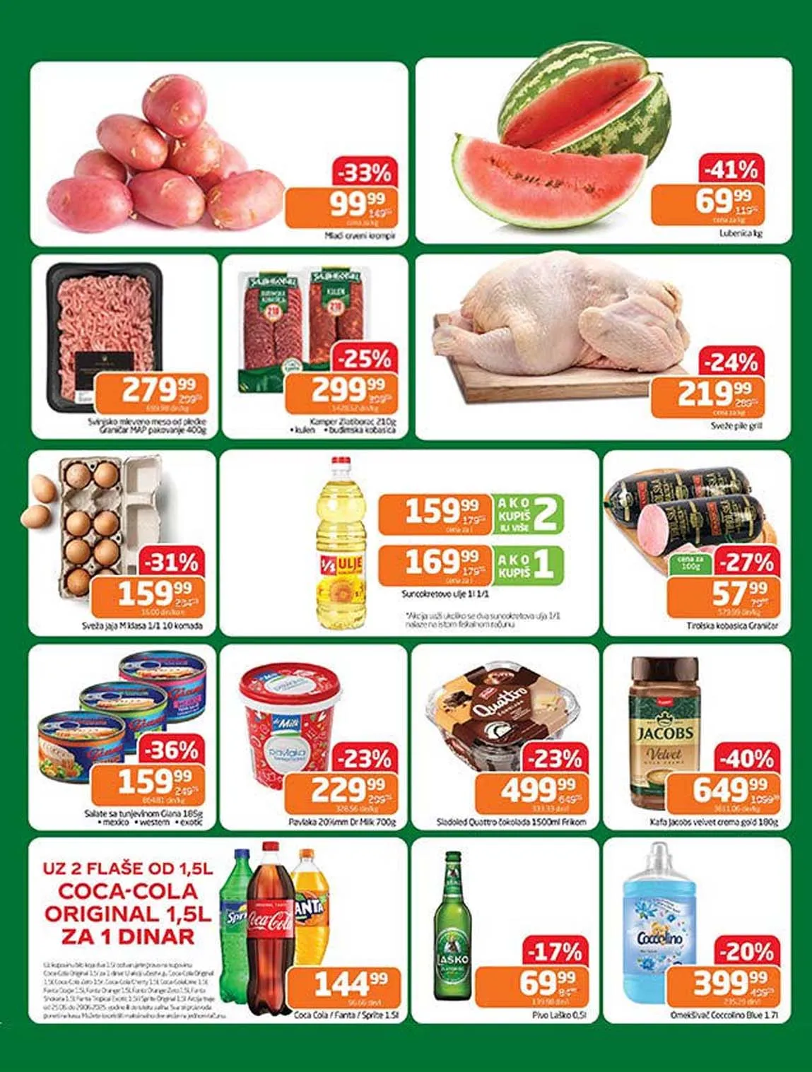 Gomex Sveža akcija, meso, voće i povrće. Super cene