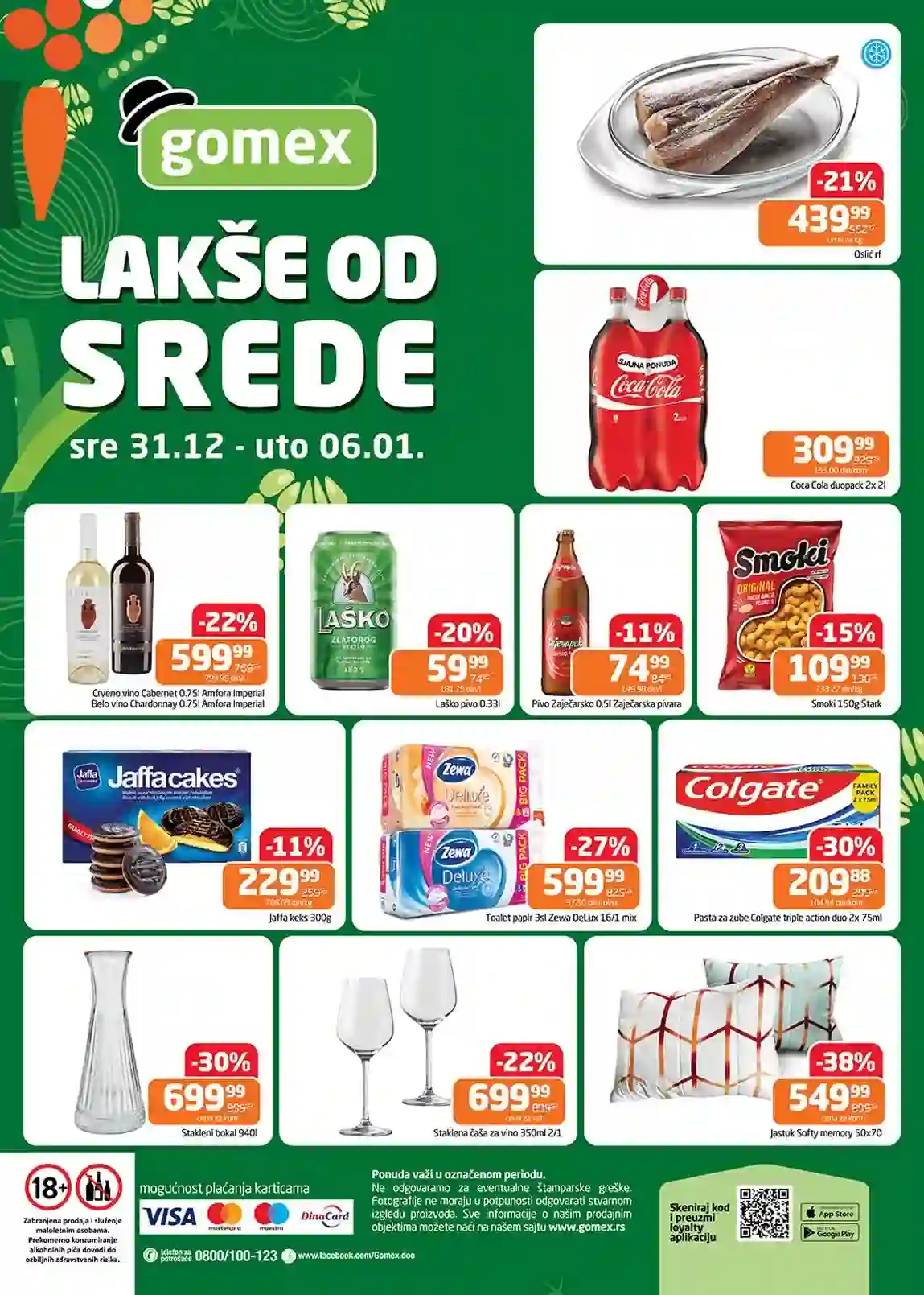 Gomex Sveža akcija, meso, voće i povrće. Super cene