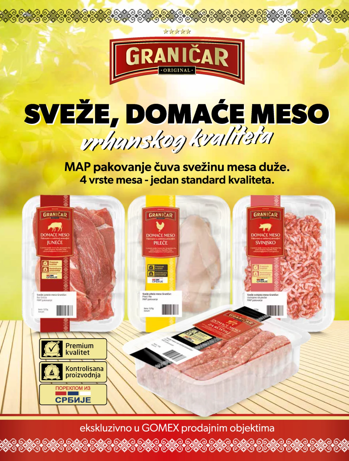 Gomex katalog strana 21 – Graničar sveže domaće juneće, pileće i svinjsko meso