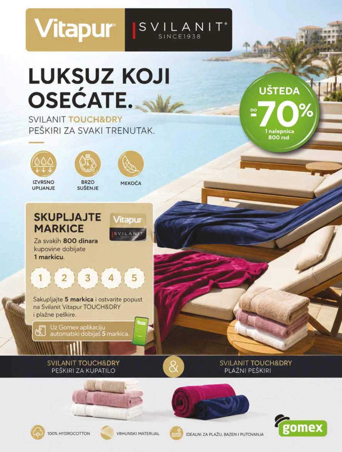 Gomex katalog strana 27 – Vitapur Svilanit peškiri i sakupljanje markica