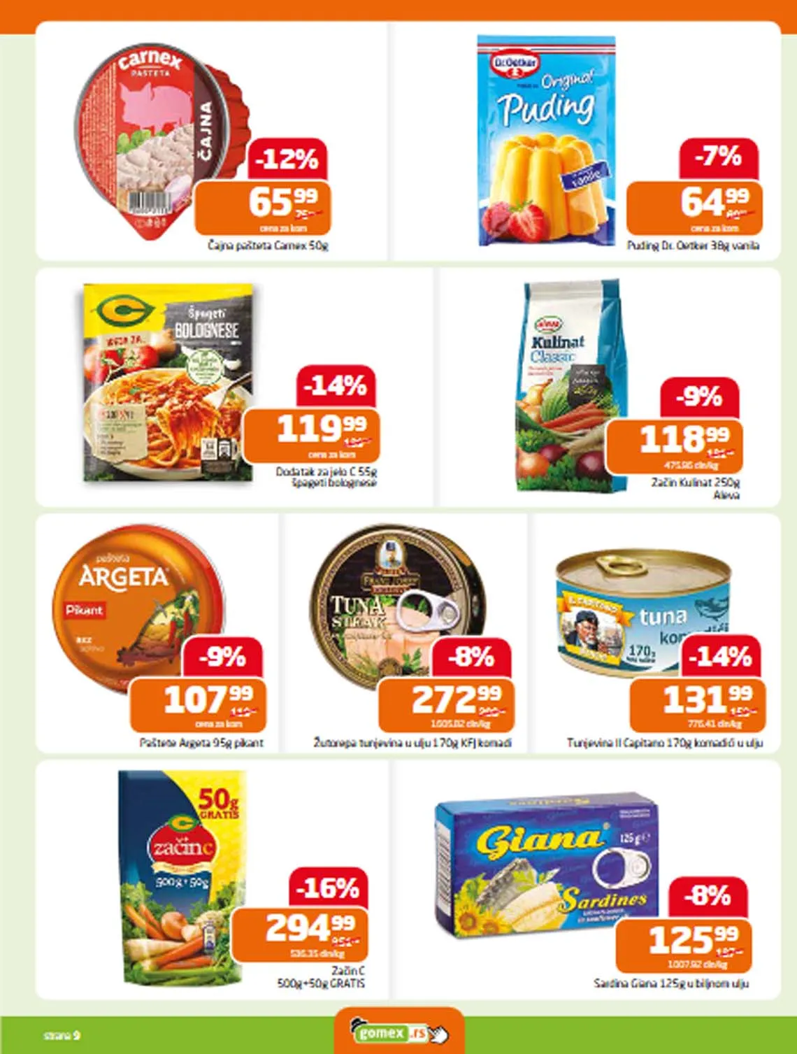 Gomex kataloška ponuda sniženja