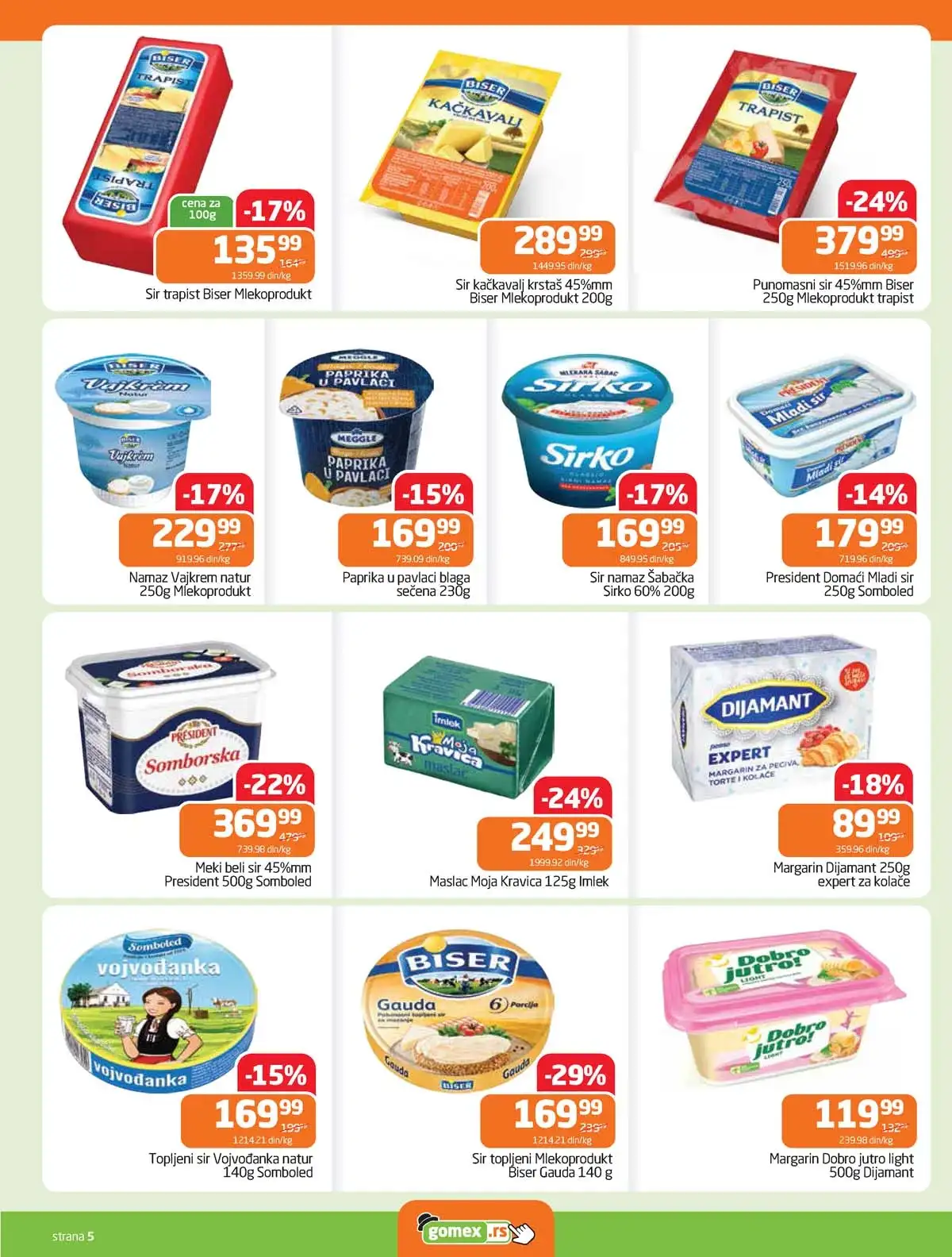 Gomex akcija Lakše iz našeg šešira katalog strana 5 sniženja do 28. aprila 2026