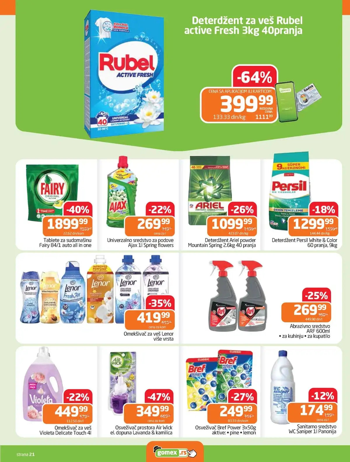 Gomex akcija Lakše iz našeg šešira katalog strana 21 sniženja do 28. aprila 2026