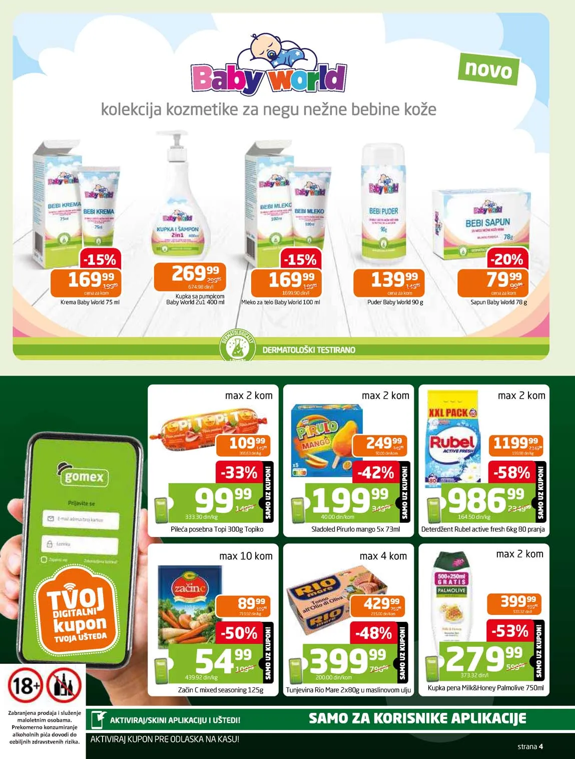 Gomex kataloška ponuda sniženja