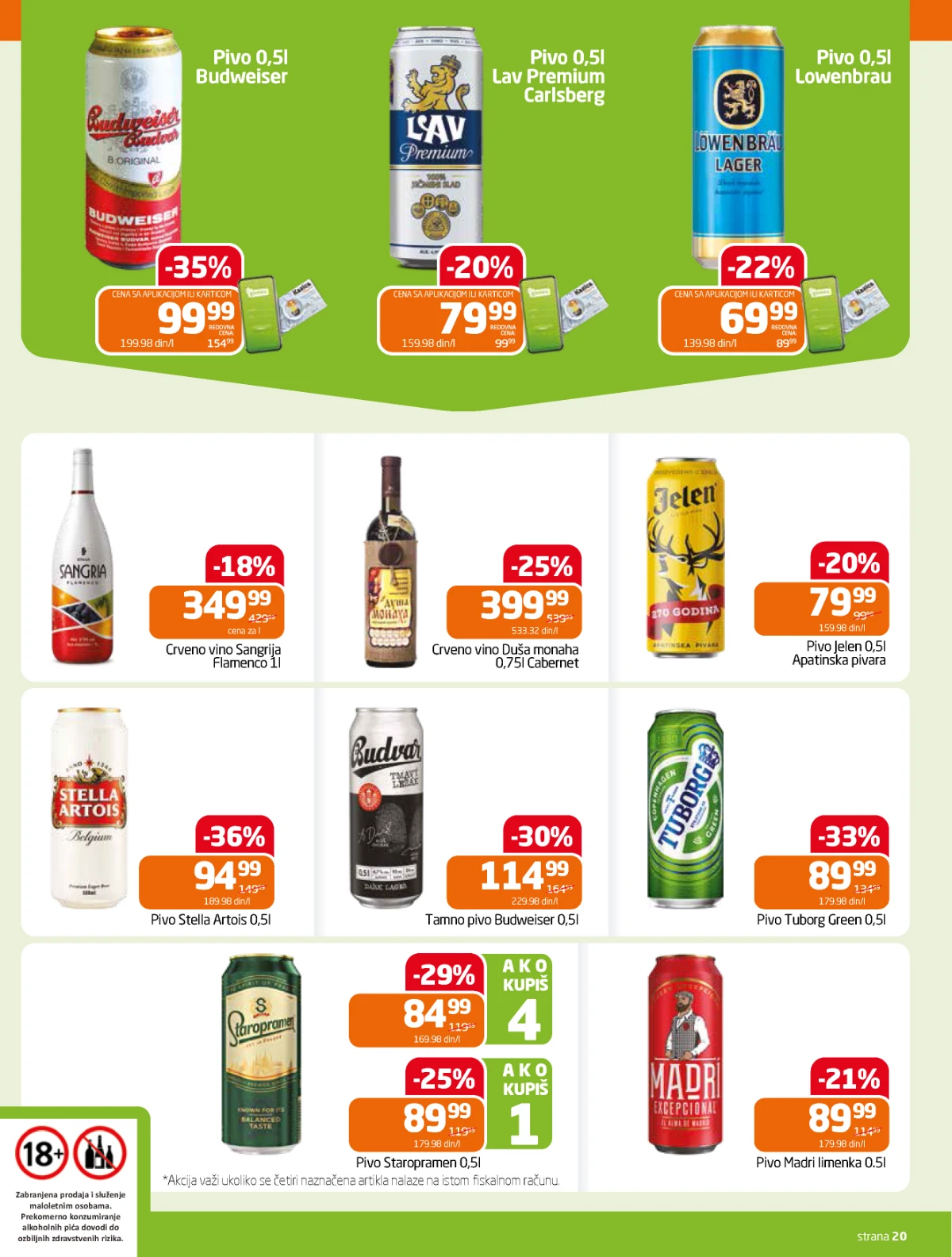 Gomex akcija pivo vino i alkoholna pića na sniženju