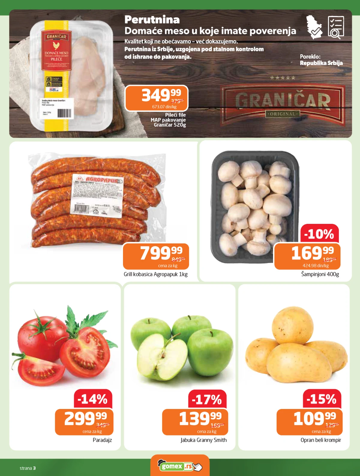 Gomex akcija Lakše iz našeg šešira katalog strana 3 sniženja do 05. maja 2026