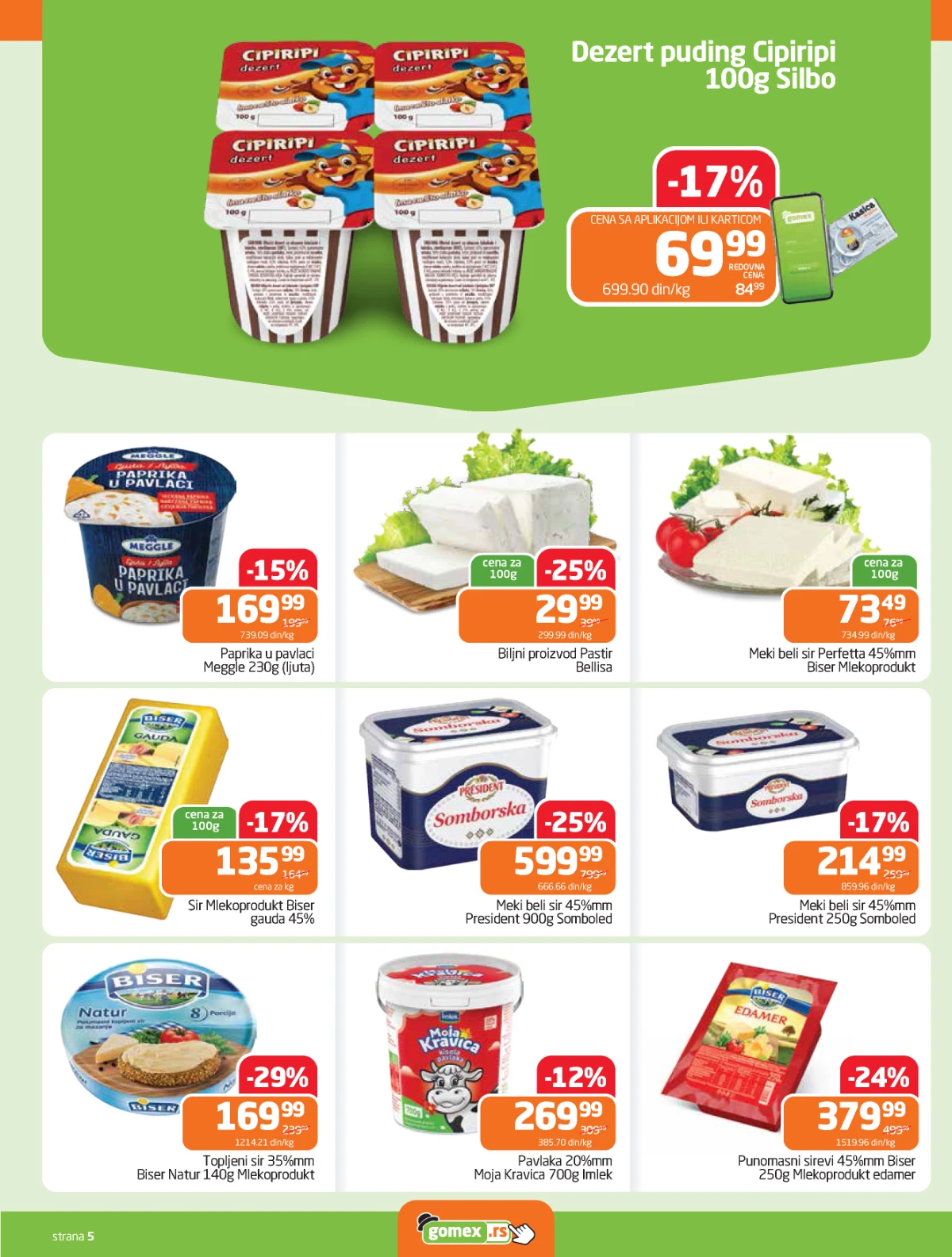 Gomex akcija Lakše iz našeg šešira katalog strana 5 sniženja do 05. maja 2026
