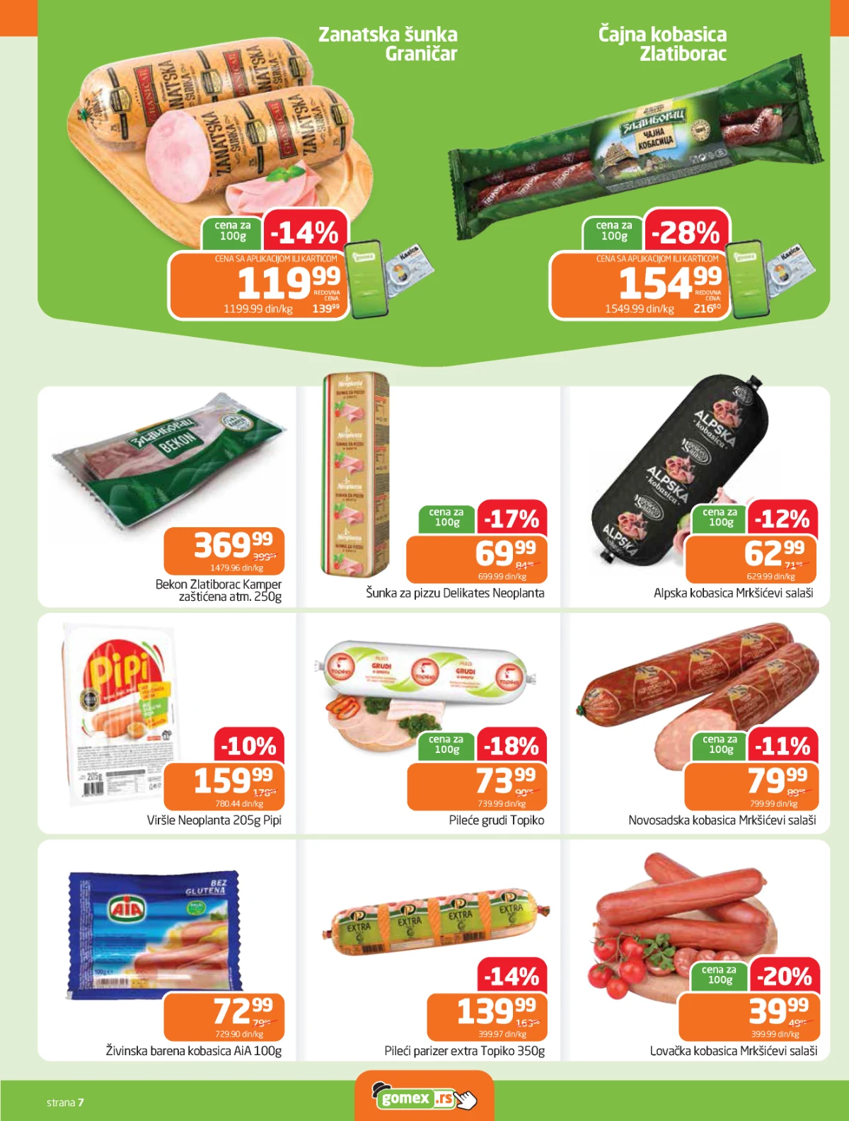 Gomex akcija Lakše iz našeg šešira katalog strana 7 sniženja do 05. maja 2026