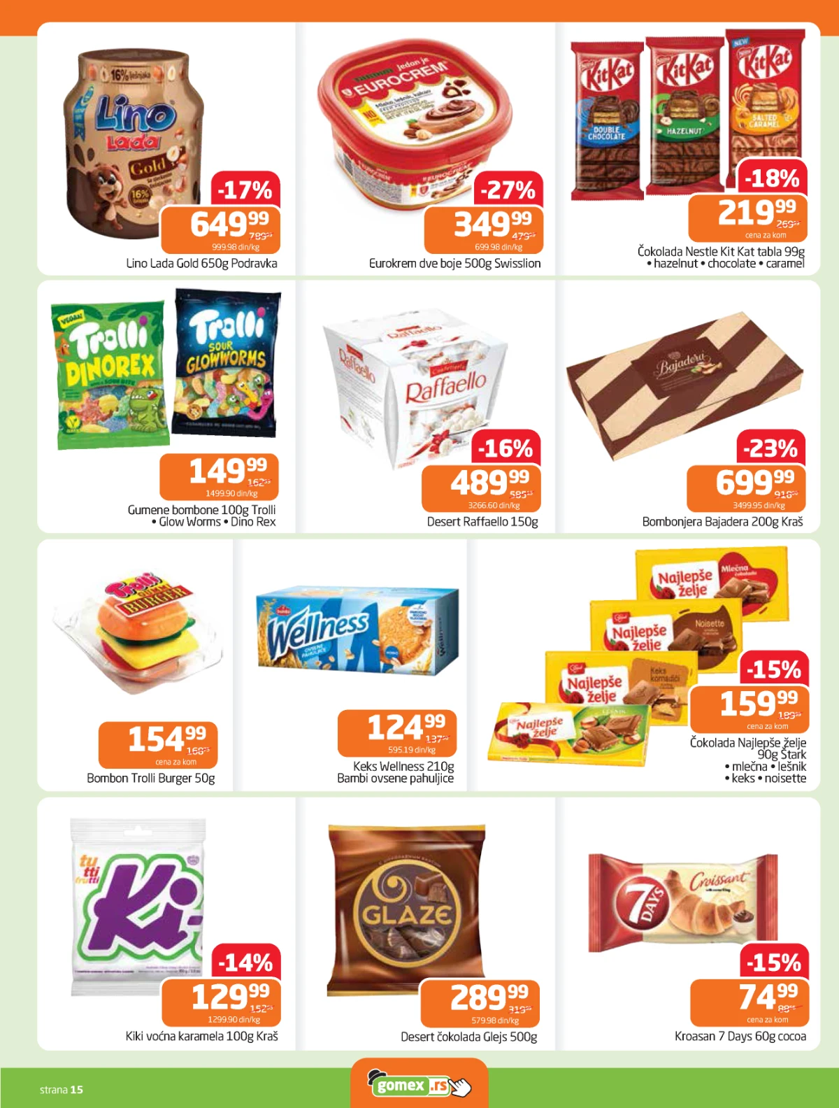 Gomex akcija Lakše iz našeg šešira katalog strana 15 sniženja do 05. maja 2026