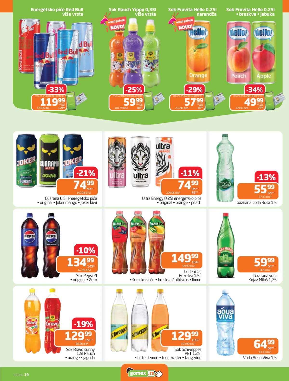 Gomex akcija Lakše iz našeg šešira katalog strana 19 sniženja do 05. maja 2026