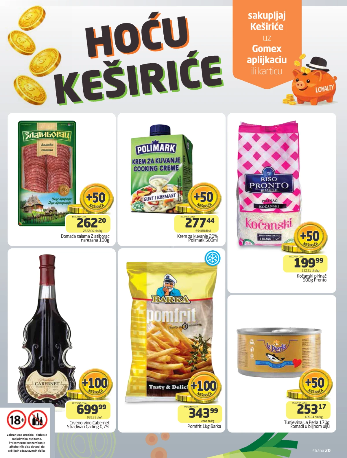 Gomex akcija Lakše iz našeg šešira katalog strana 20 sniženja do 05. maja 2026