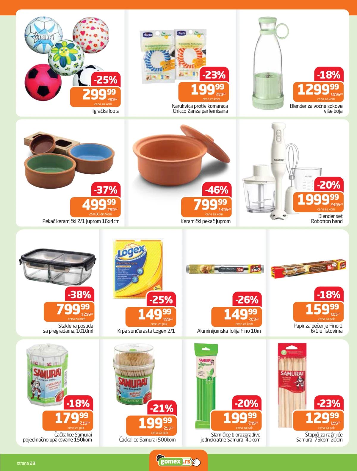 Gomex akcija Lakše iz našeg šešira katalog strana 23 sniženja do 05. maja 2026