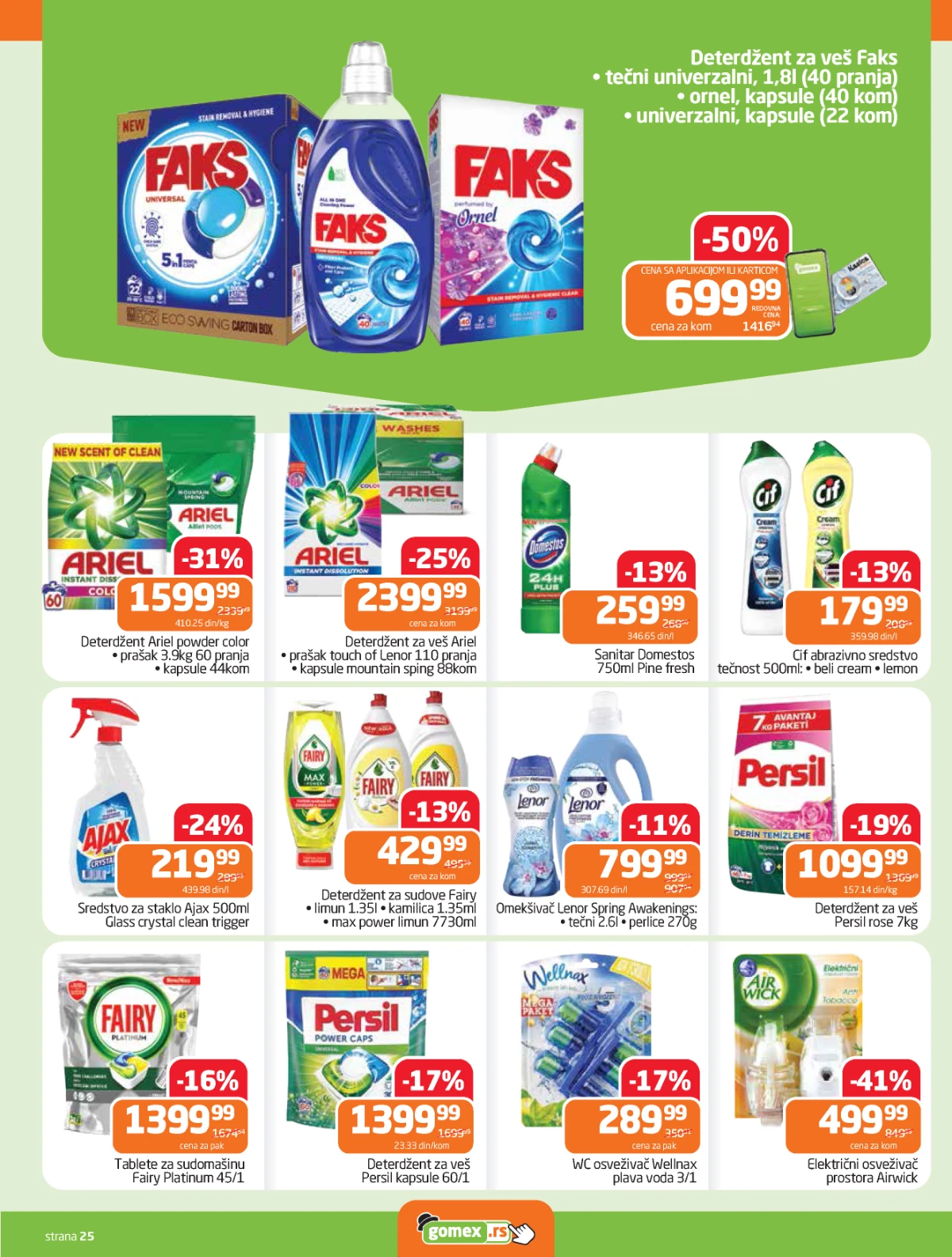Gomex akcija Lakše iz našeg šešira katalog strana 25 sniženja do 05. maja 2026