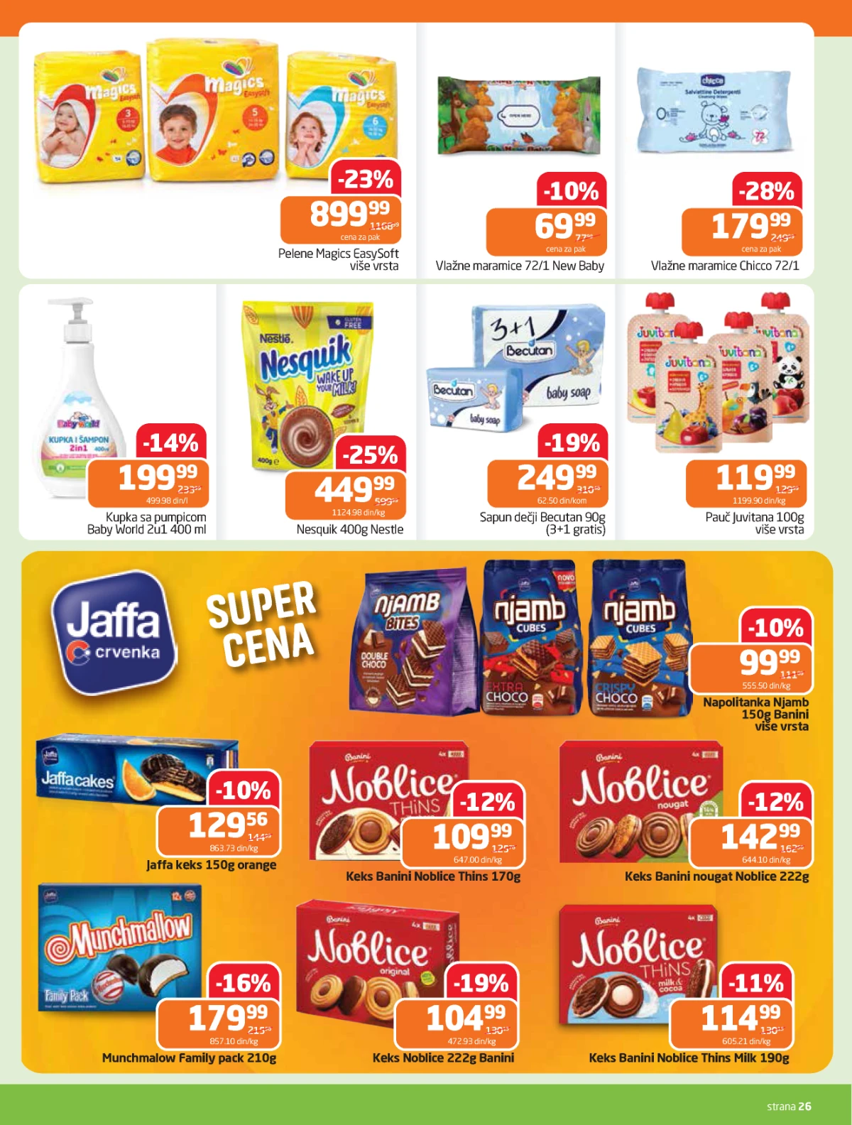 Gomex akcija Lakše iz našeg šešira katalog strana 26 sniženja do 05. maja 2026