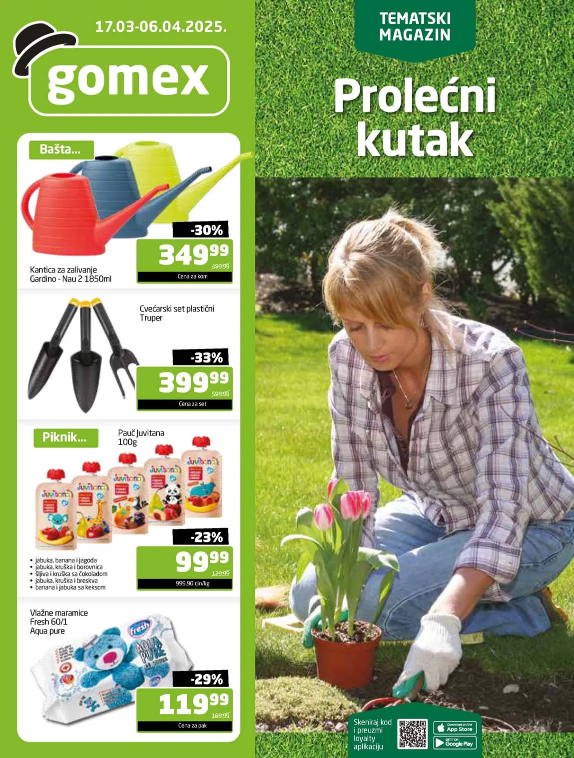 GOMEX akcija Prolećni kutak Katalog sniženja do 06.04.2025