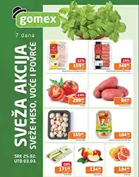 Gomex Sveža akcija sniženja do 03. marta 2026.