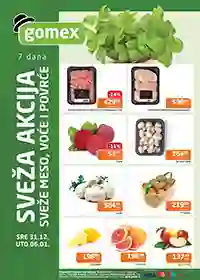 Gomex Sveža akcija, meso, voće i povrće. Super cene