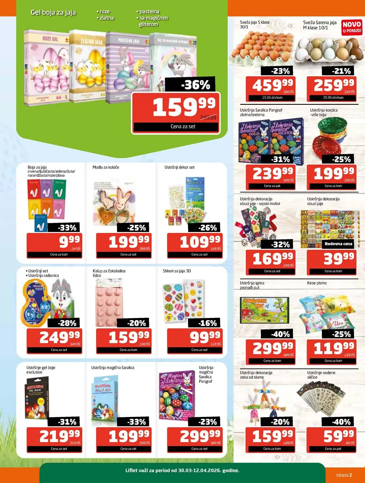 Gomex Uskršnji katalog Radost za celu porodicu – strana 2 Gomex akcija do 43% Uskršnji katalog Radost za celu porodicu strana 2