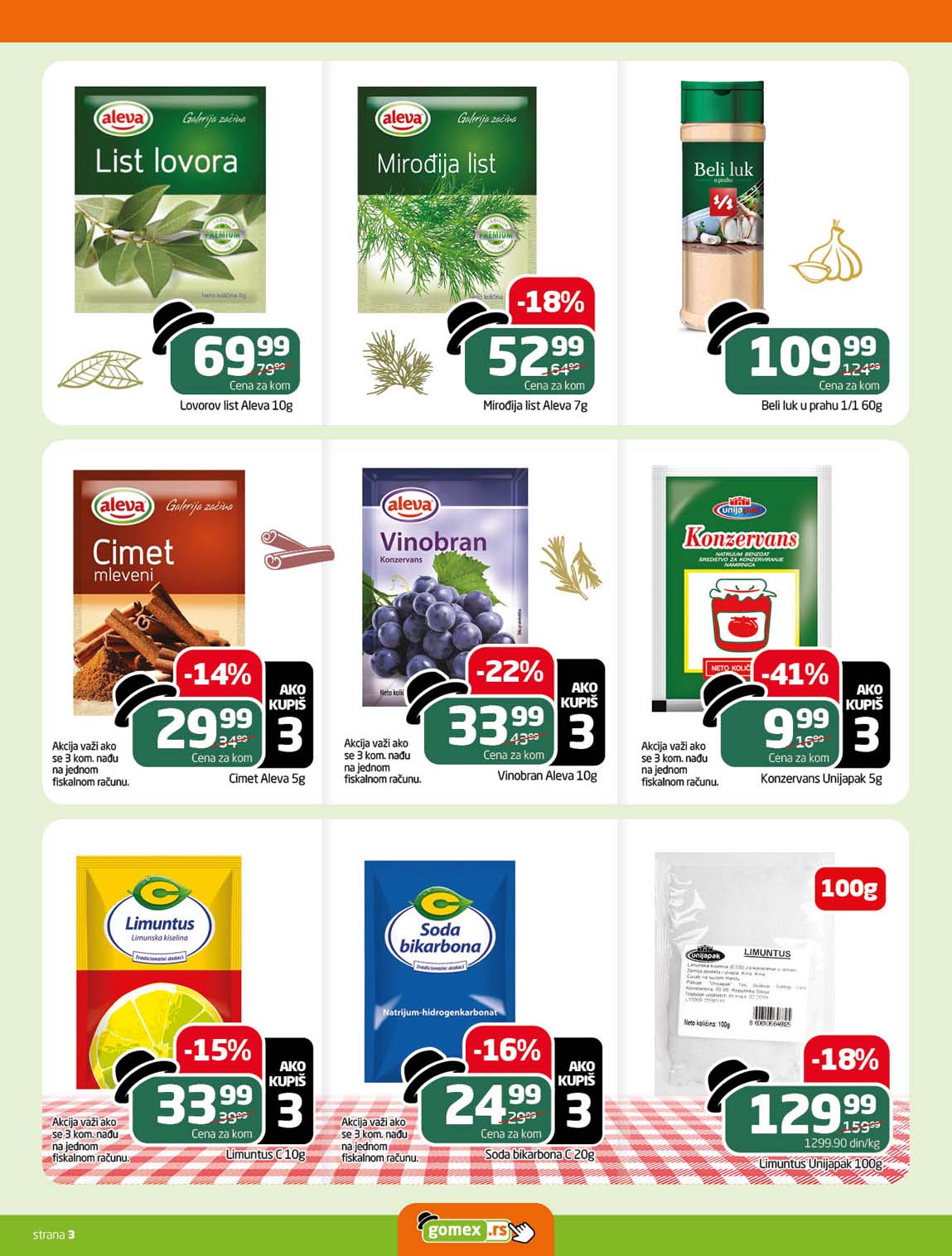 GOMEX  KATALOG AKCIJA