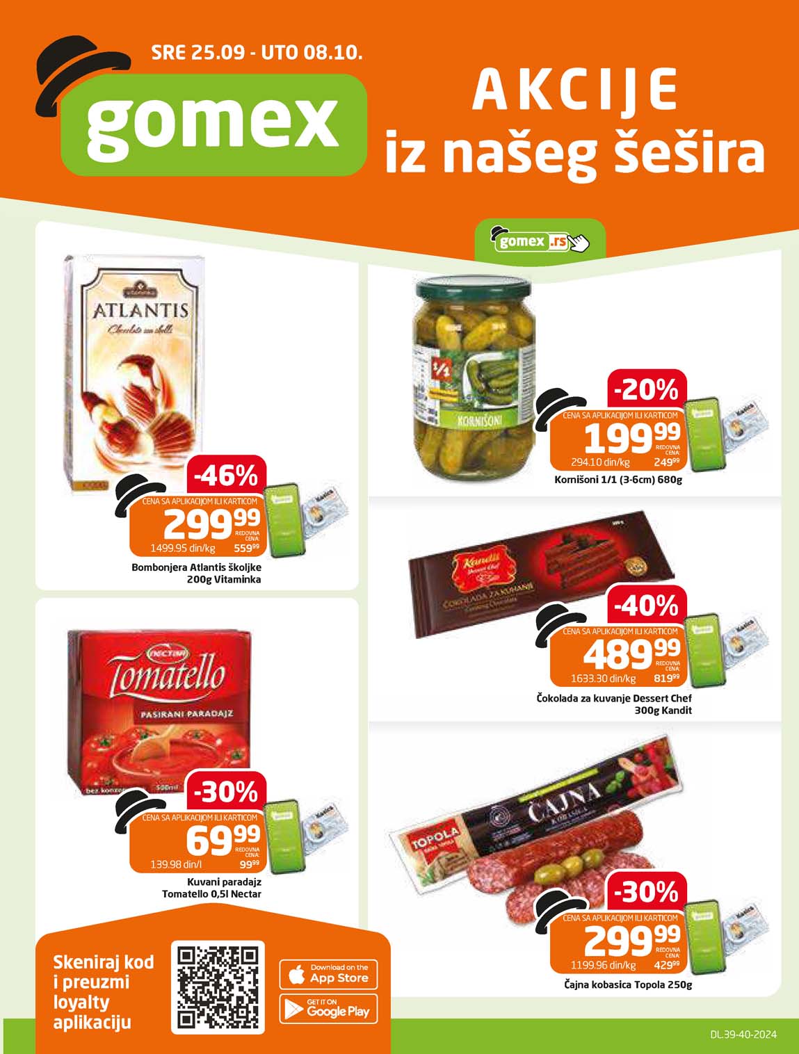 GOMEX  KATALOG AKCIJA