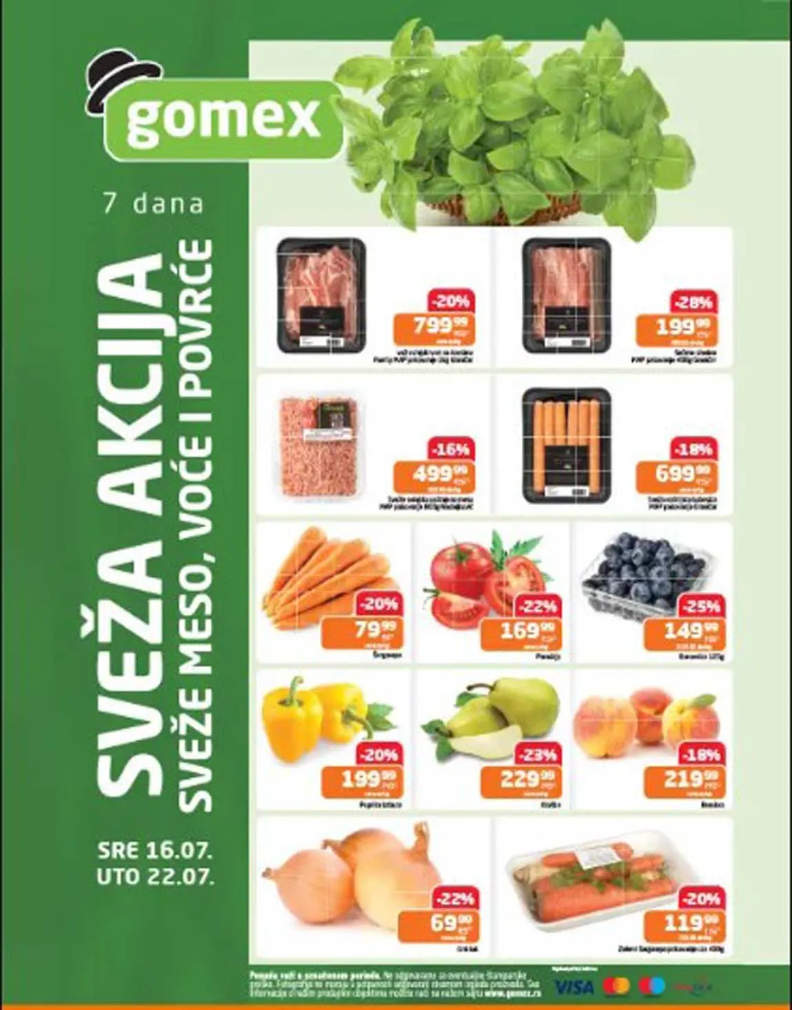 Gomex sveža akcija – Sniženja do 22.07.2025. uz popuste do 40%