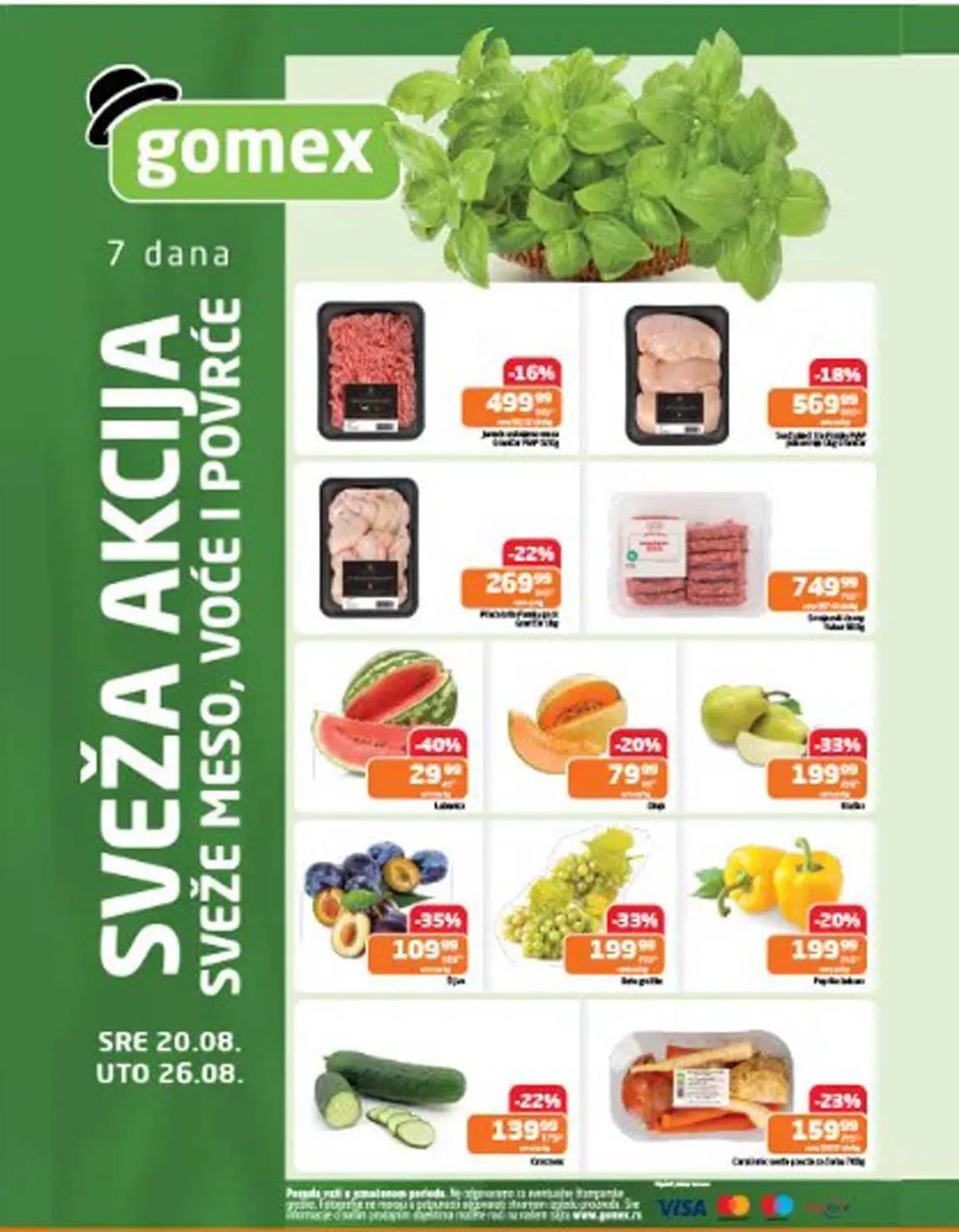 Gomex – Sveža akcija | Sniženja do 26.08.2025.