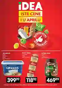IDEA akcija Iste cene i u aprilu – katalog sniženja proizvoda do 08.04.2026