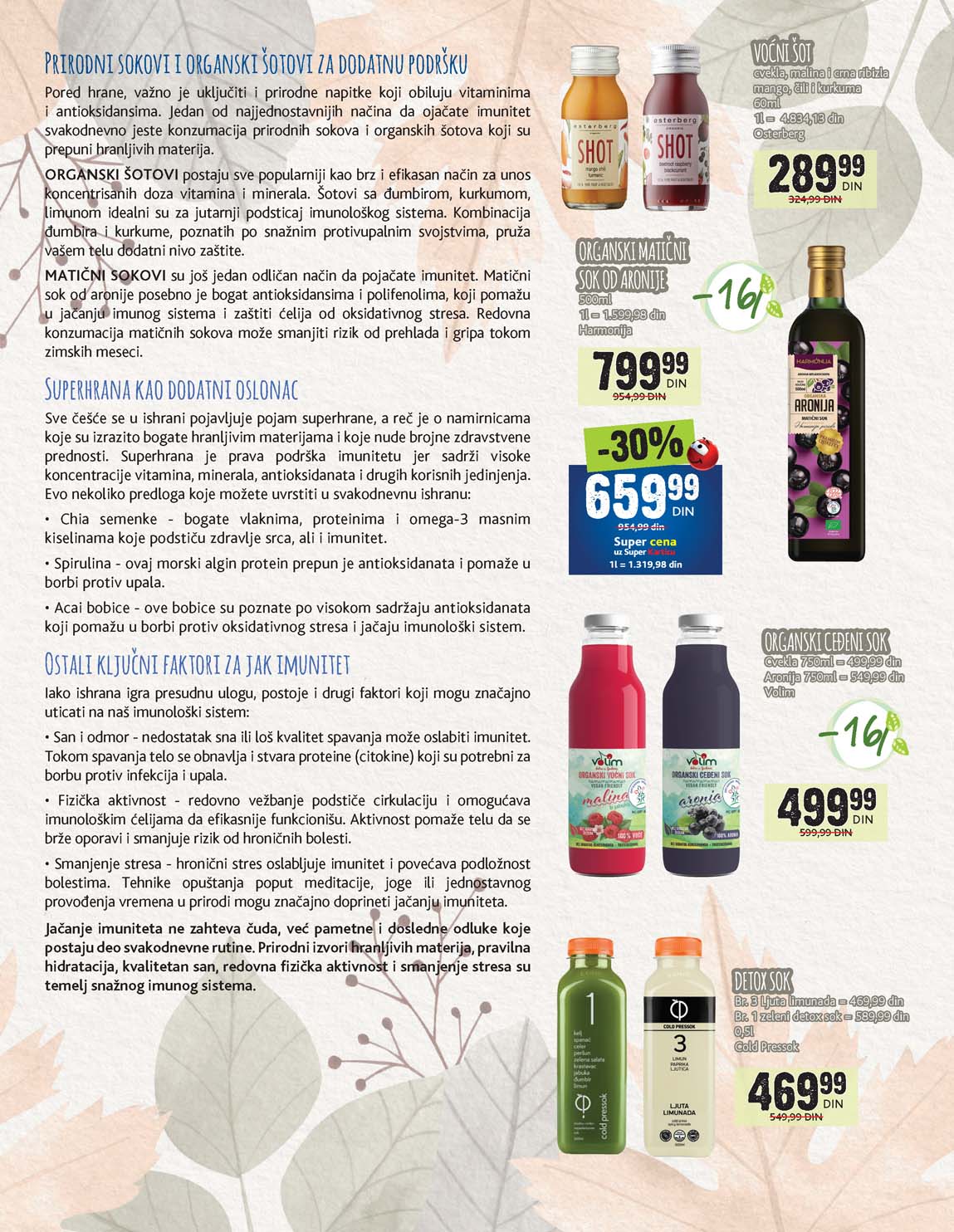 Katalog IDEA Organic sniženja