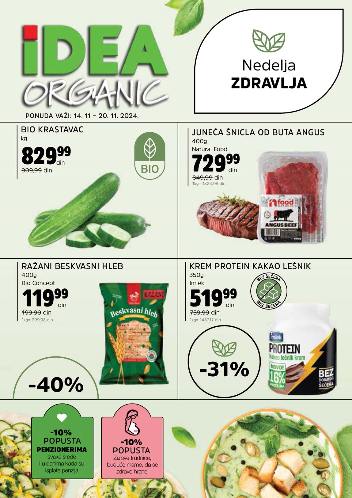 IDEA Organic sniženja