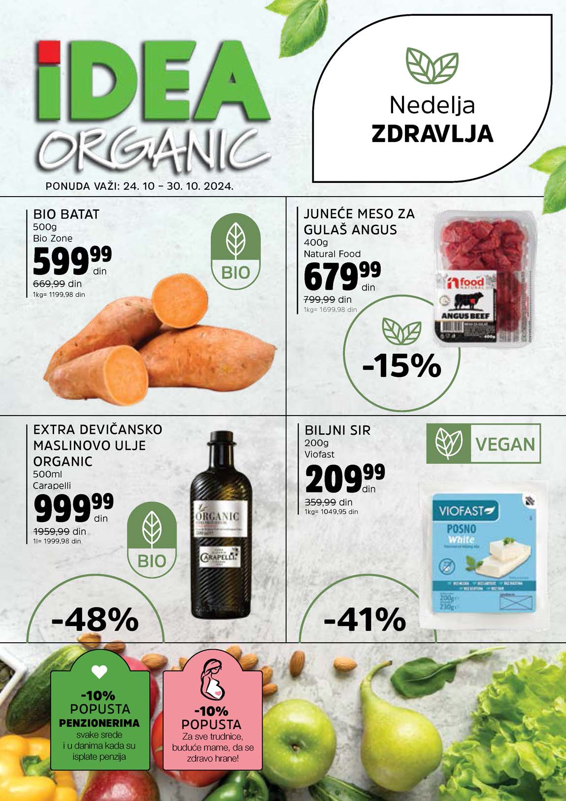 IDEA Organic sniženja