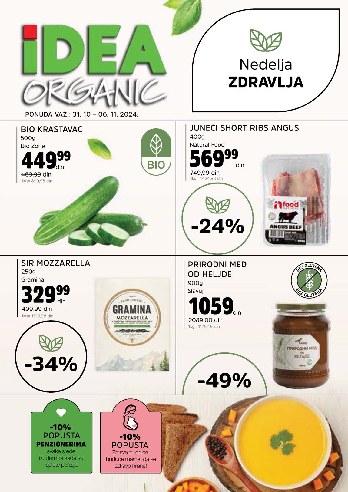 IDEA Organic sniženja