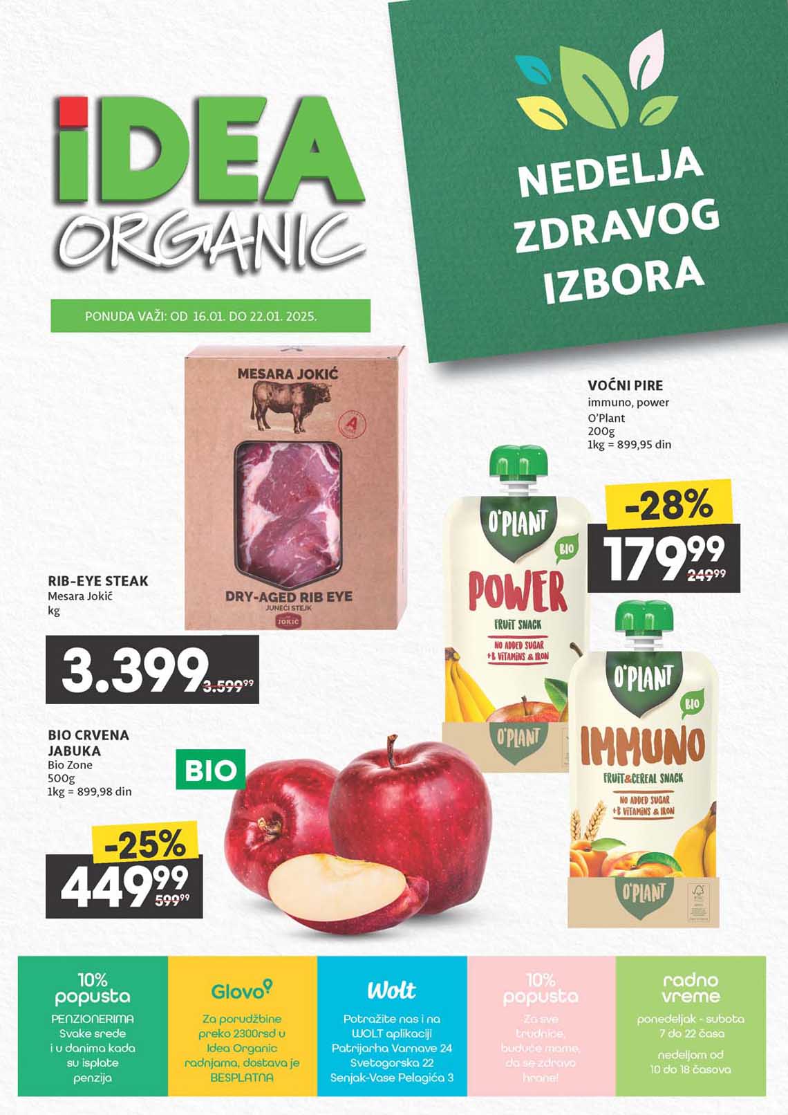 IDEA Organic sniženja