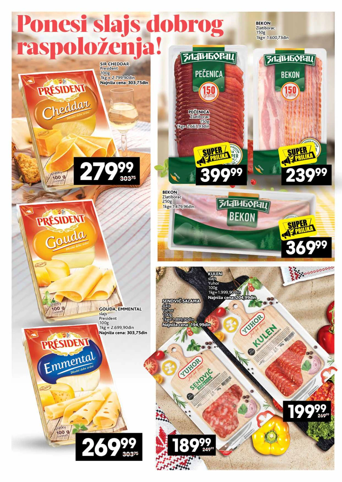 IDEA, Roda i Mercator katalog delikatesa – izbor delikatesa na strani 10