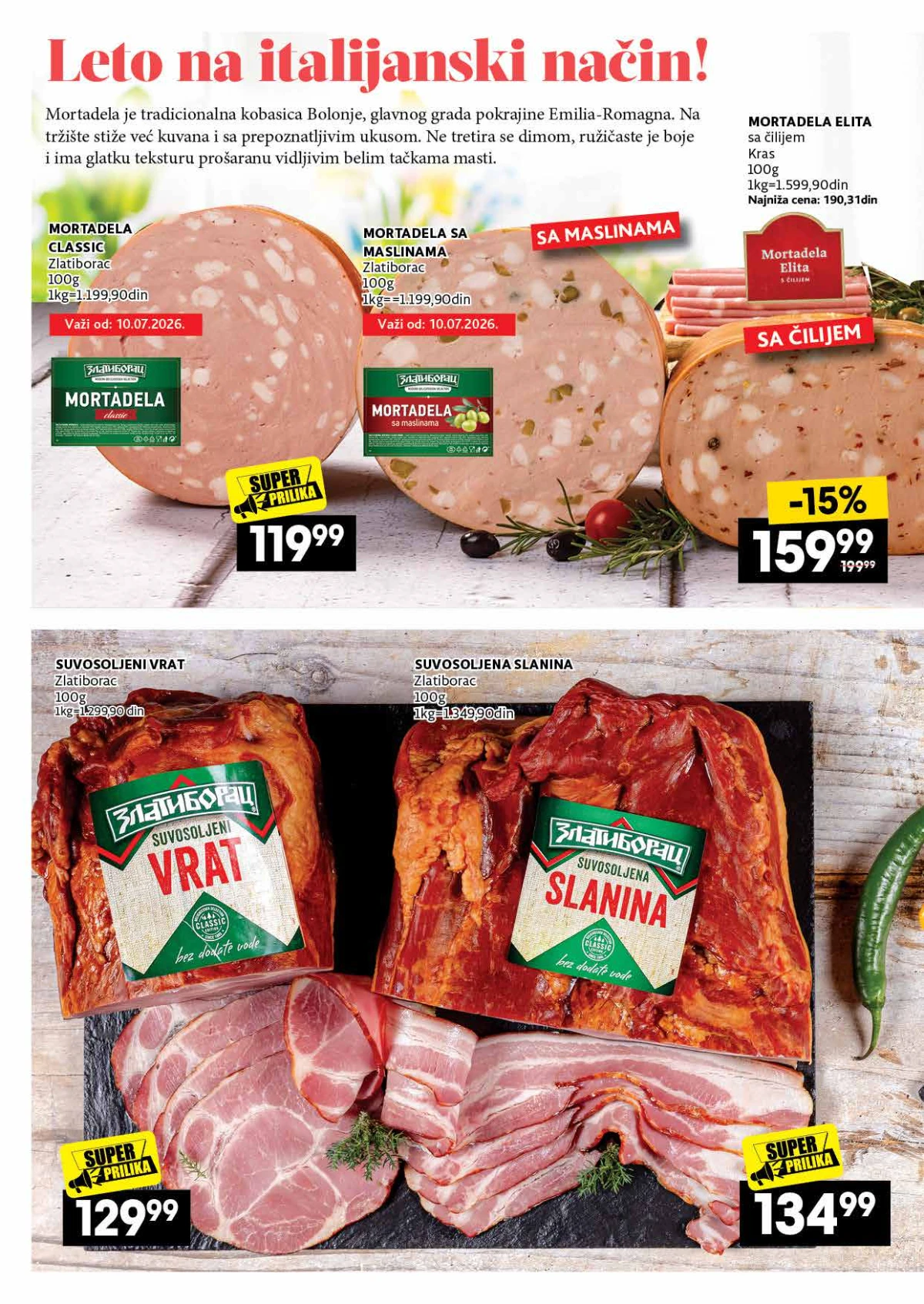 IDEA, Roda i Mercator katalog delikatesa – izbor proizvoda na strani 18