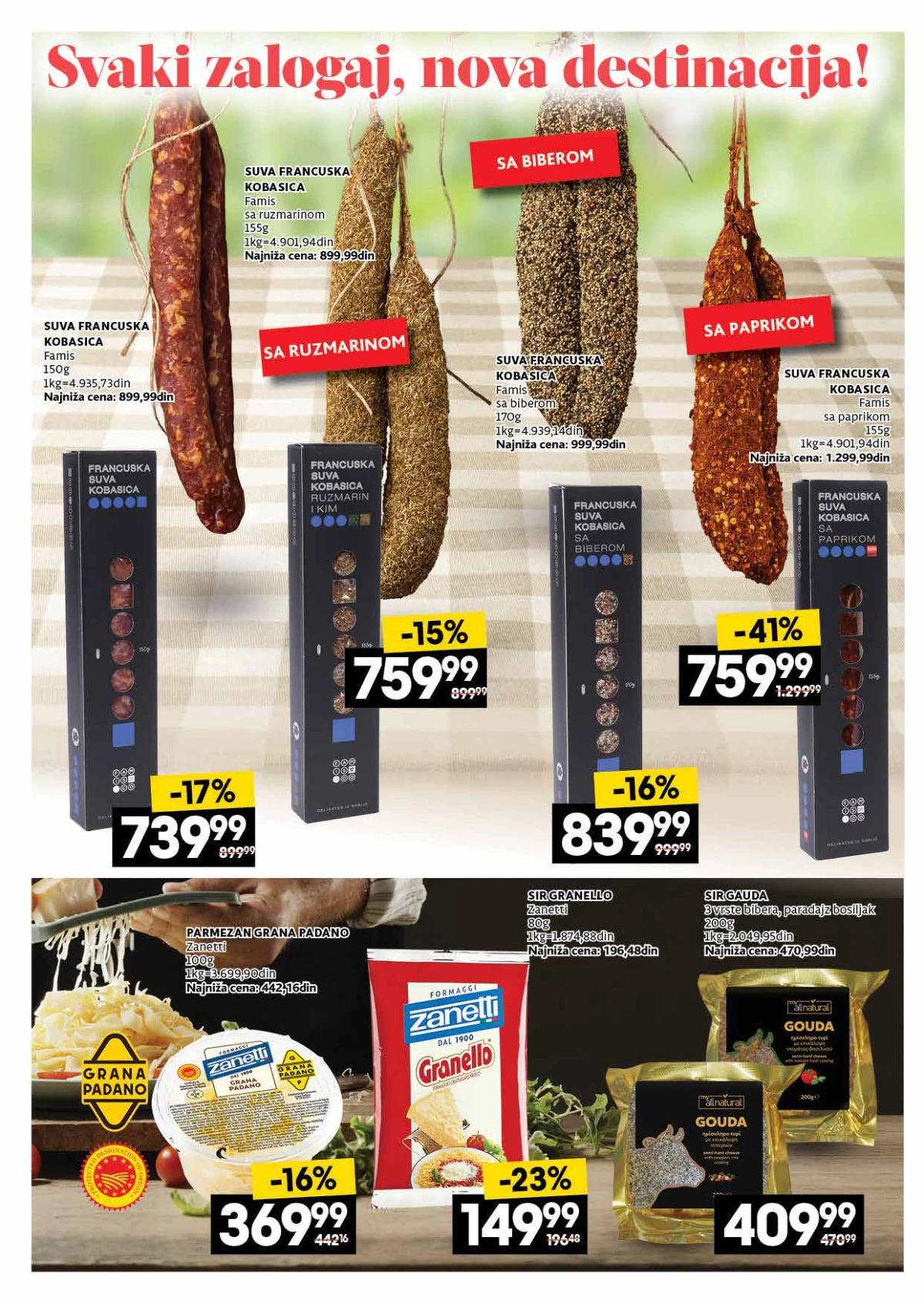 IDEA, Roda i Mercator katalog delikatesa – nastavak ponude na strani 20