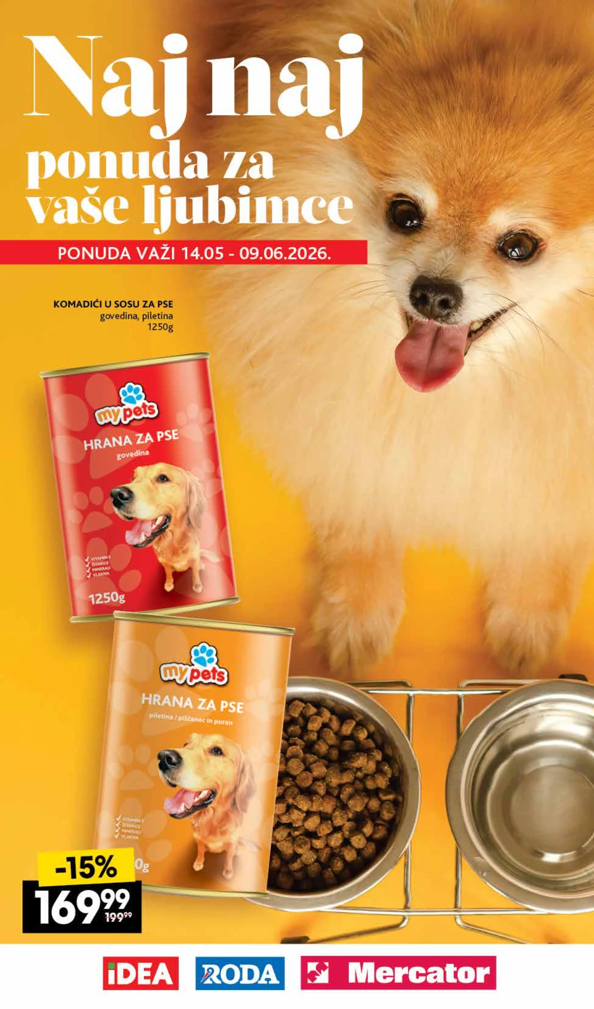 IDEA Roda Mercator katalog za ljubimce jun 2026 – Buddy, Kitty i My Pets hrana za pse i mačke po akcijskim cenama