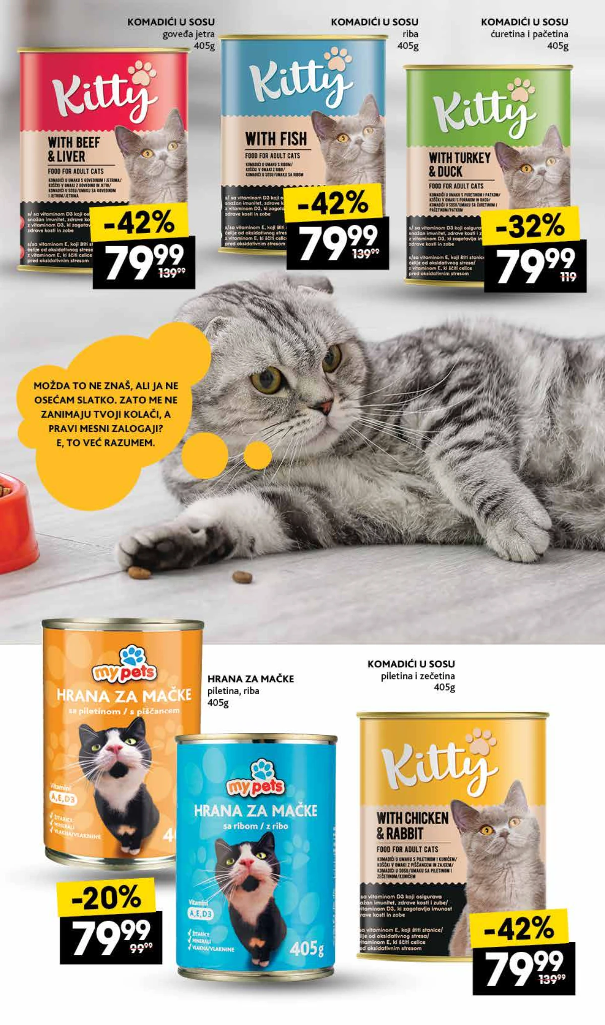 IDEA Roda Mercator akcija za ljubimce strana 9 – Kitty konzerve i My Pets hrana za mačke po nižim cenama