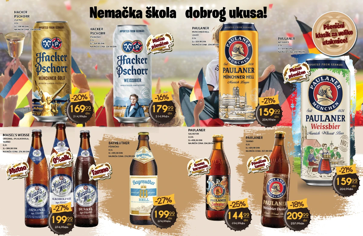 IDEA, Roda i Mercator katalog strana 4 – nemačka piva na akciji