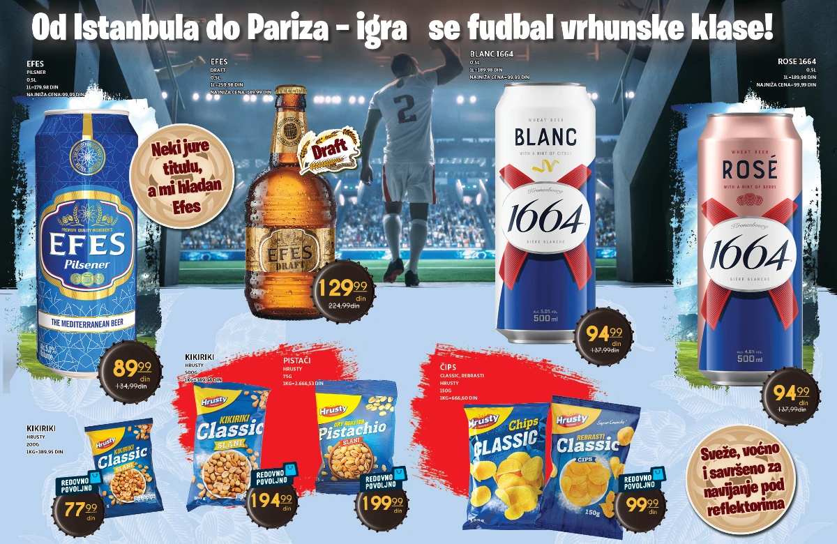 IDEA, Roda i Mercator katalog strana 7 – Efes, Blanc 1664 i osveženja na akciji