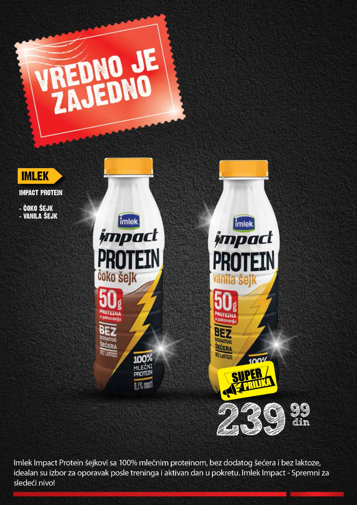IDEA Roda Mercator katalog strana 2 – Imlek Impact Protein šejkovi IDEA Roda Mercator akcija strana 2 – Imlek Impact Protein čoko i vanila šejk
