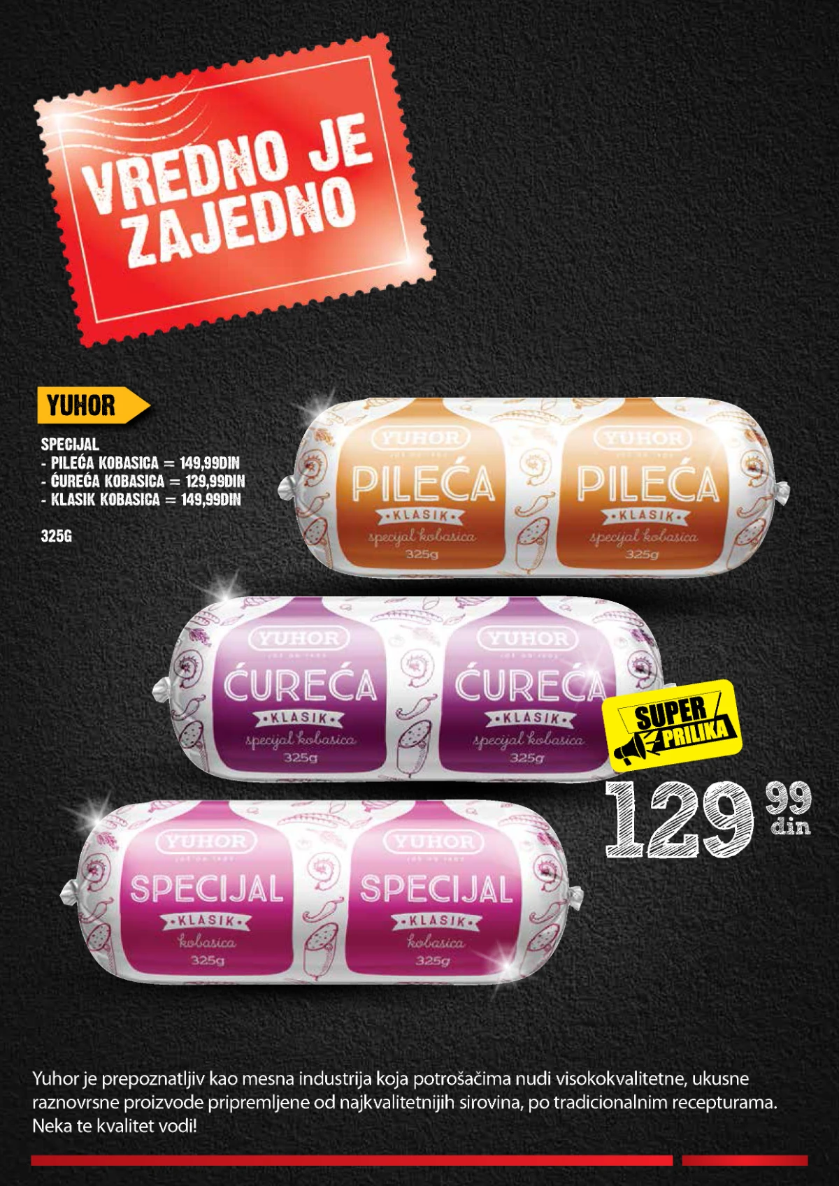 IDEA Roda Mercator katalog strana 4 – Yuhor kobasice IDEA Roda Mercator akcija strana 4 – Yuhor pileća, ćureća i specijal kobasica