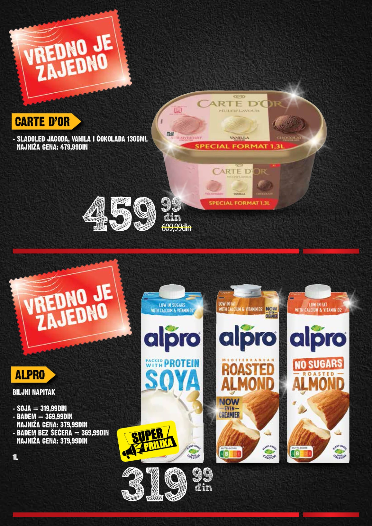 IDEA Roda Mercator katalog strana 8 – Carte D'Or i Alpro IDEA Roda Mercator akcija strana 8 – Carte D'Or sladoled i Alpro biljni napici