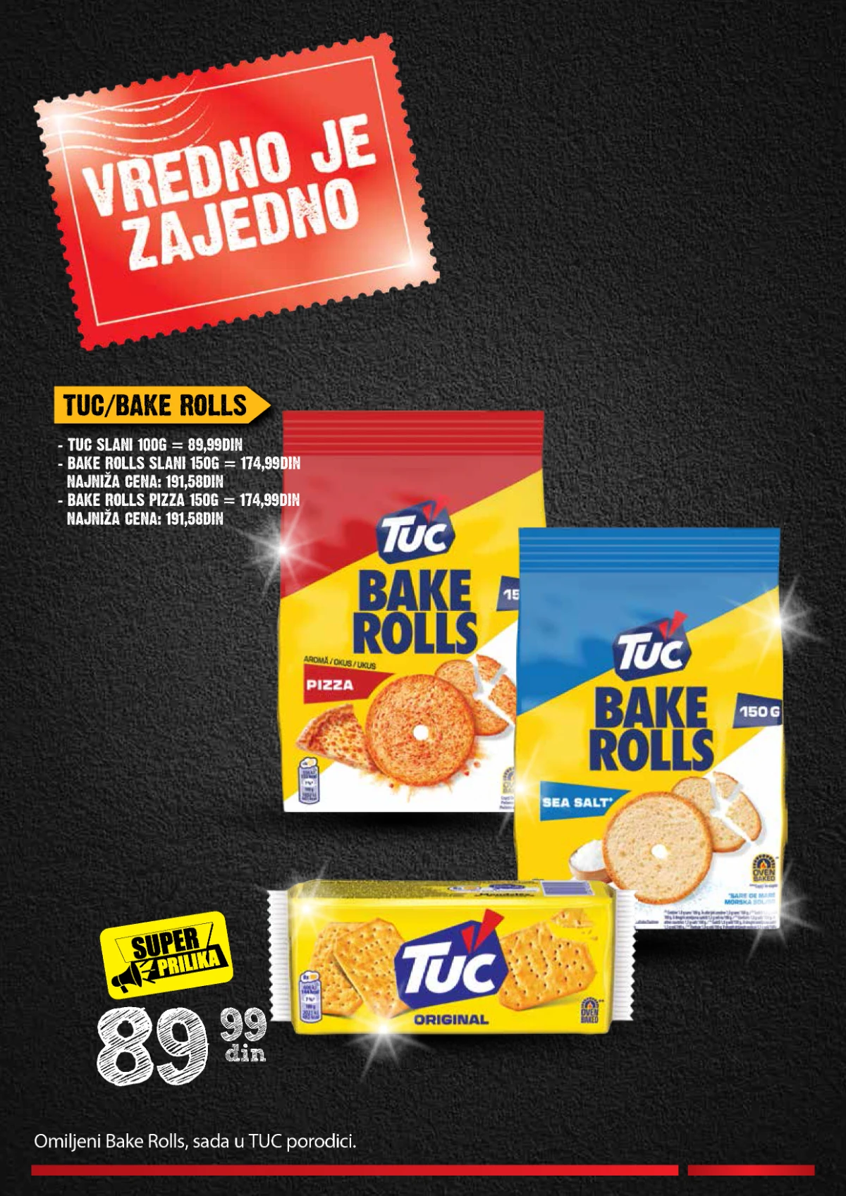 IDEA Roda Mercator katalog strana 15 – Tuc i Bake Rolls IDEA Roda Mercator akcija strana 15 – Tuc krekeri i Bake Rolls