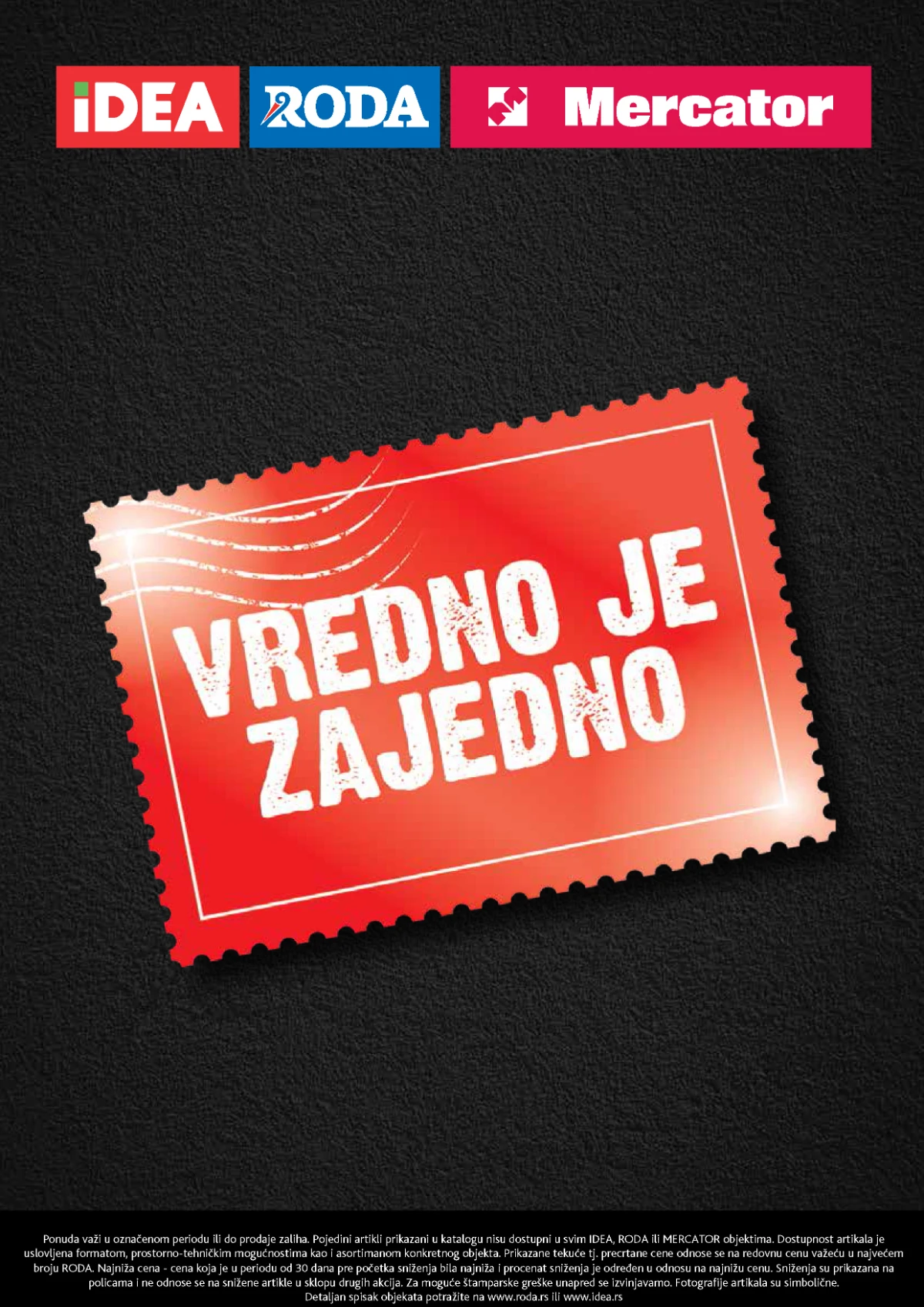 IDEA Roda Mercator katalog strana 32 – završna strana kataloga IDEA Roda Mercator akcija strana 32 – završetak kataloga Vredno je zajedno