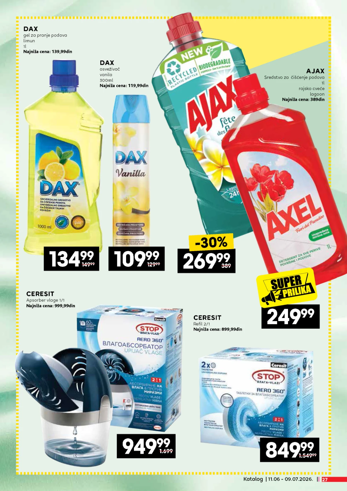 Proizvodi za putovanja, odmor i letnju sezonu na akciji