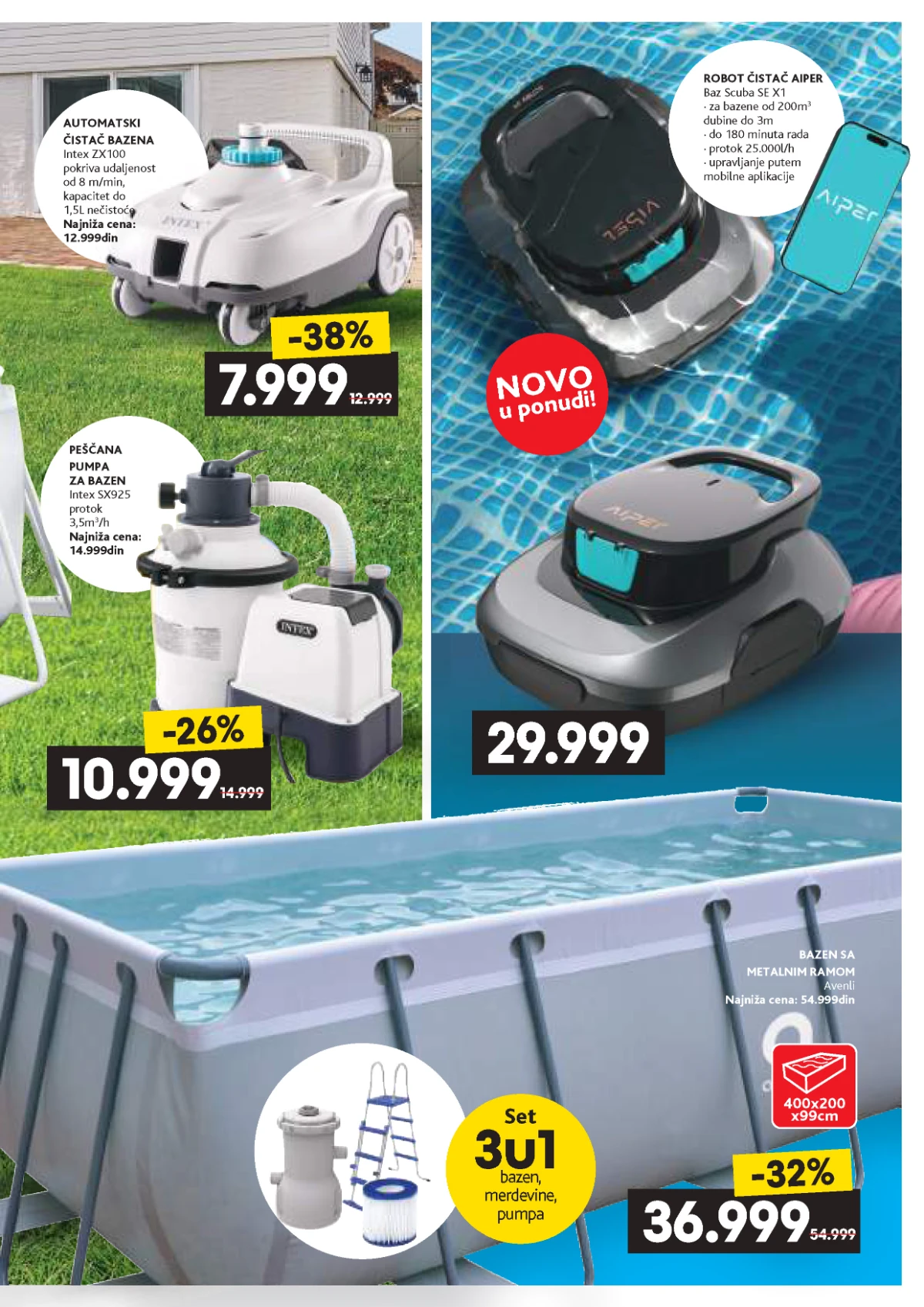 IDEA i RODA katalog strana 3 – robotski čistači bazena i bazeni sa metalnim ramom