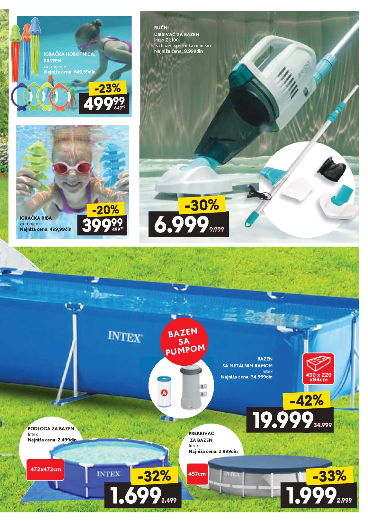 IDEA i RODA katalog strana 5 – igračke za ronjenje, usisivač za bazen i bazenska oprema