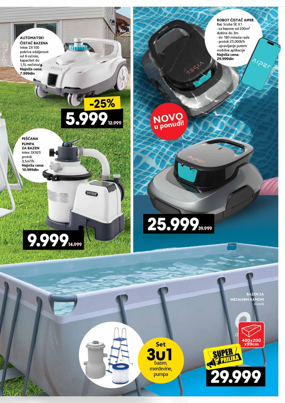 IDEA i RODA letnji katalog strana 3 – bazeni, pumpe i robotski čistači za bazene