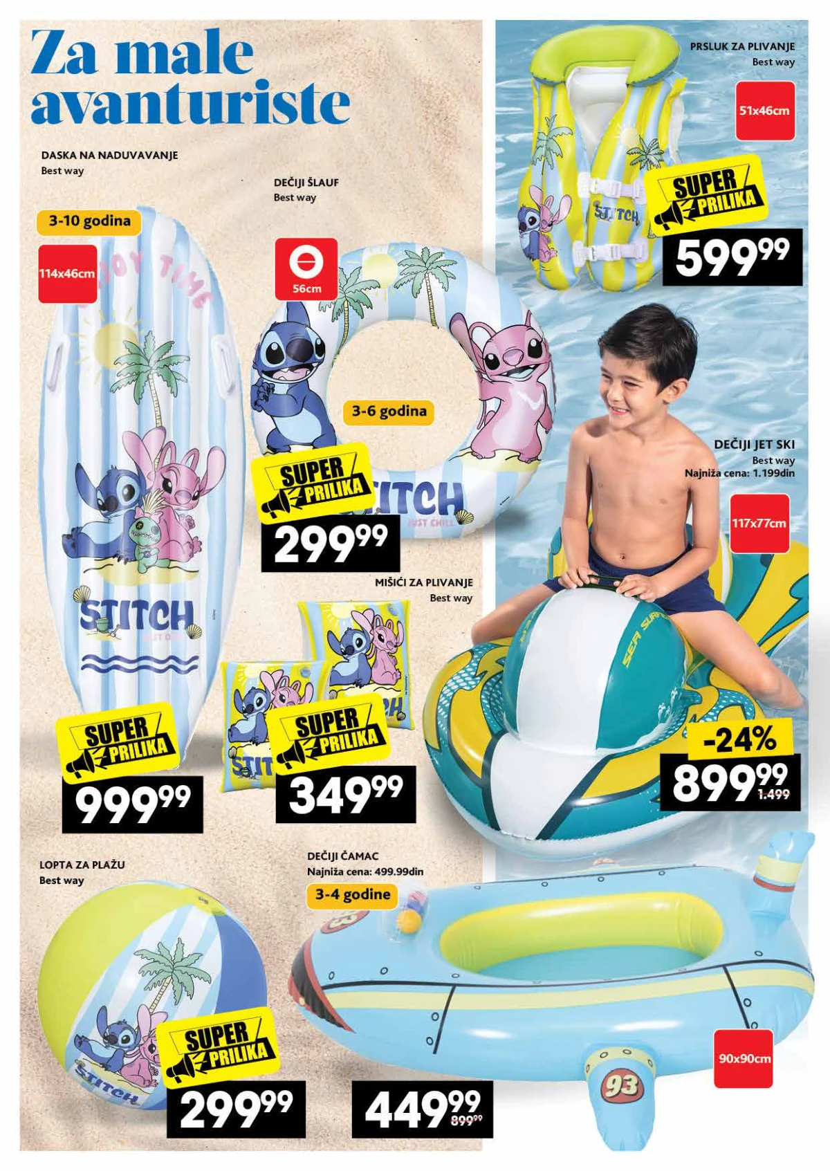 IDEA i RODA letnji katalog strana 16 – šlaufi, prsluci i igračke za vodu