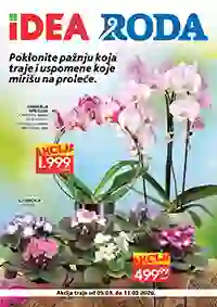 IDEA i RODA akcija cveća sniženja povodom 8. marta do 11.03.2026 katalog